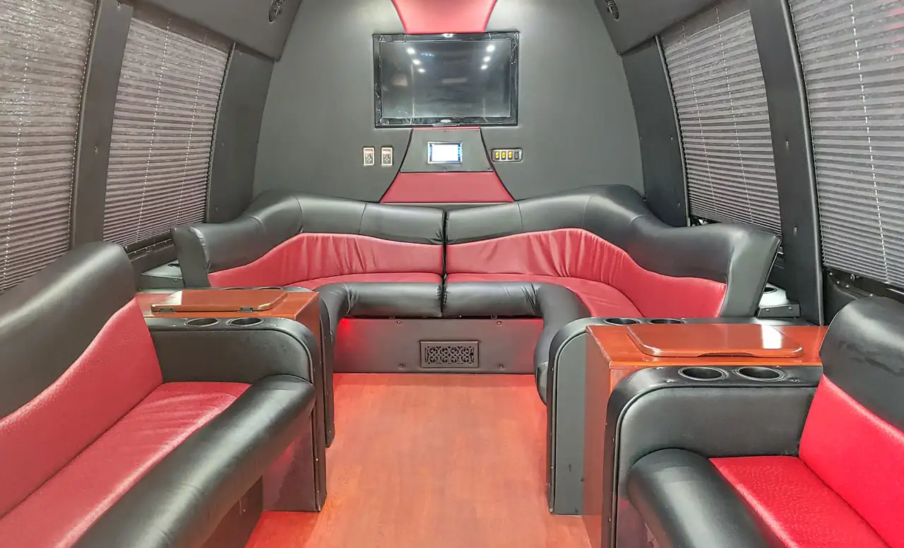 14-Passenger Party Bus Interior
