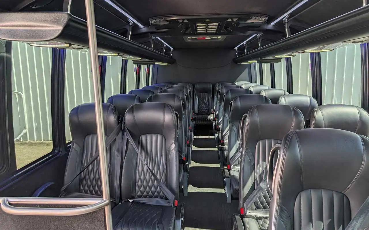 27-Passenger Executive Coach Interior